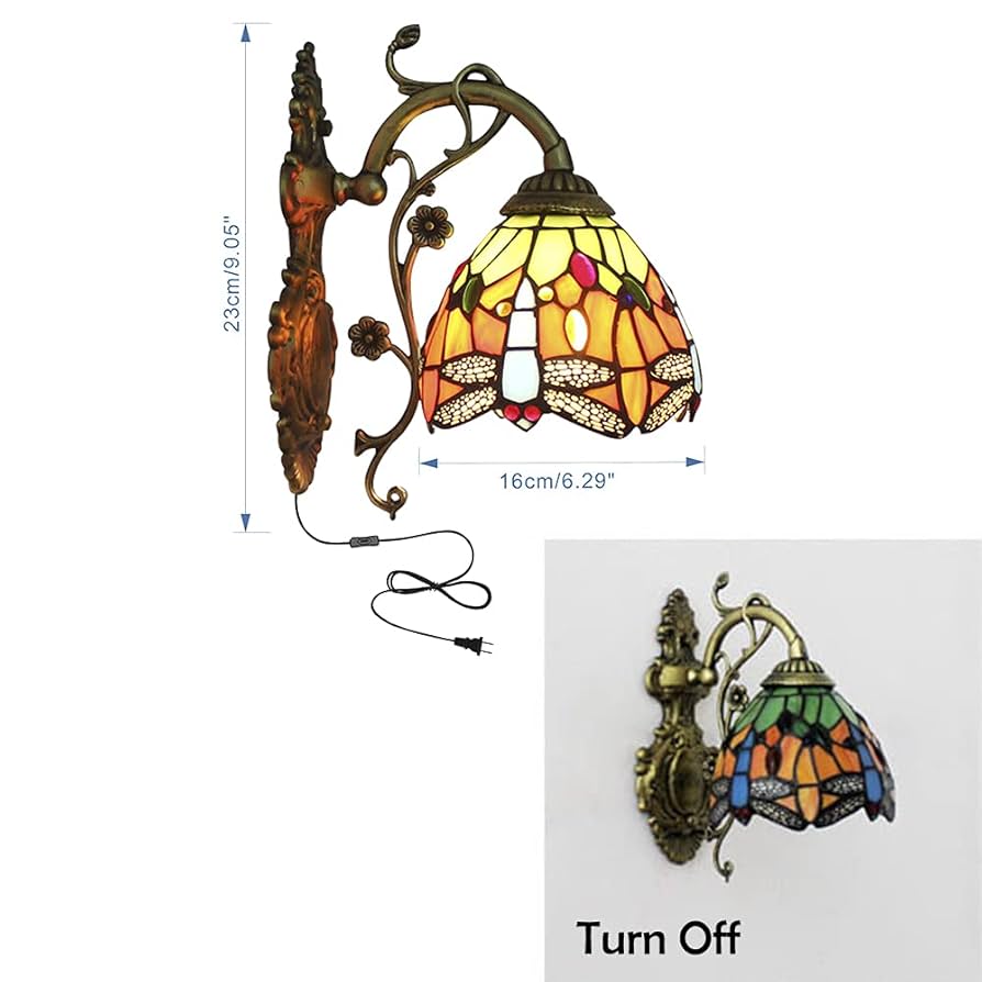 ステンドグラス 壁掛けライト 多色 ブラケットライト 壁掛け灯 ステンドグラス LED お洒落 レトロ
